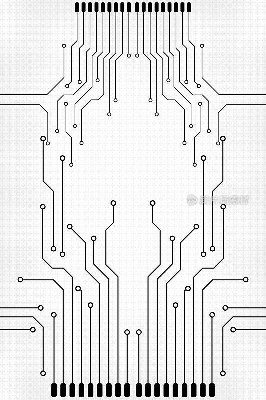Circuit Board Technology Information Pattern Concept Vector Background.